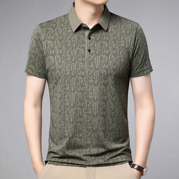 Herren Poloshirt mit strukturiertem Gewebe und modernem Kragen Echoarchiv