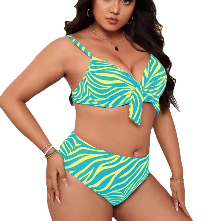 Damen Bikini-Set mit verspieltem Knotendesign und hohem Bund Echo Archiv