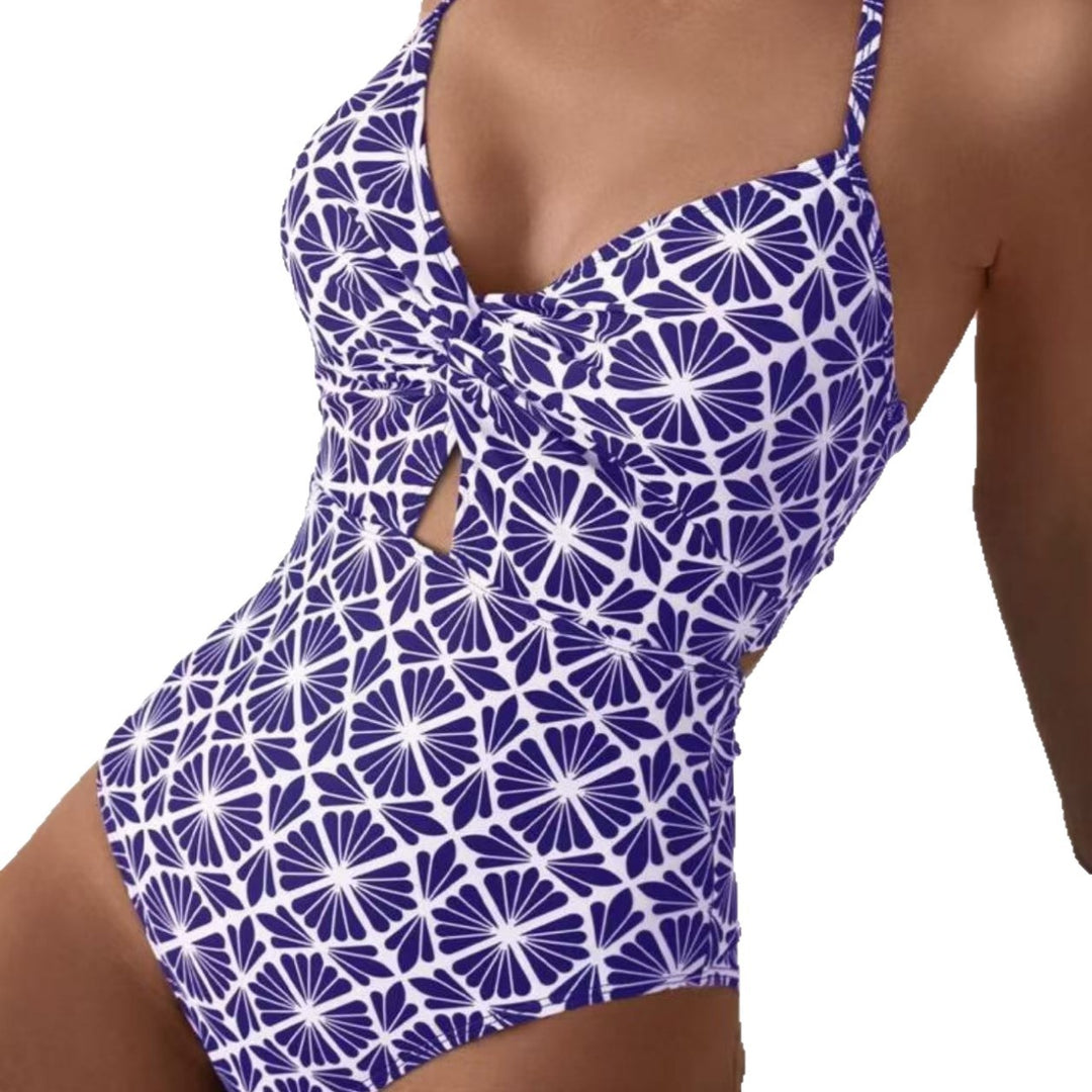 Damen Elegant gemusterter Badeanzug Echo Archiv