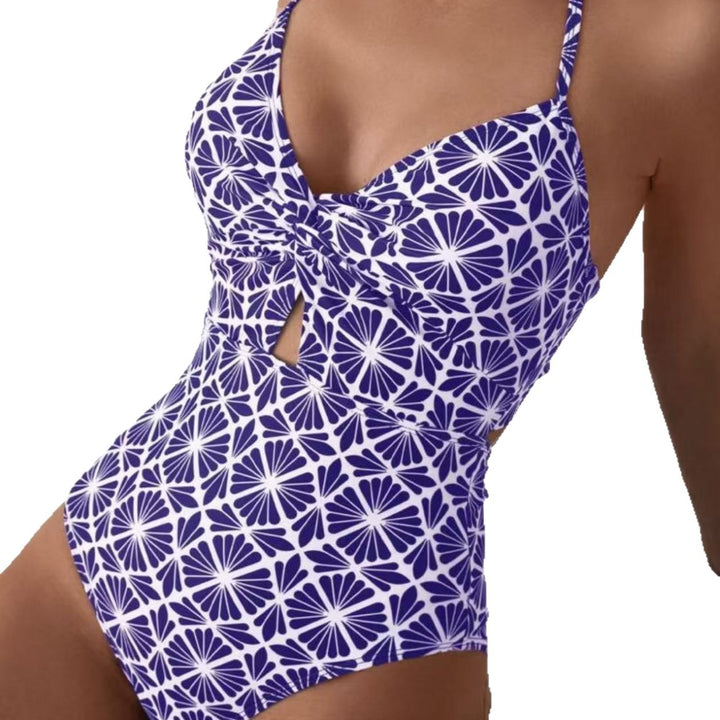Damen Elegant gemusterter Badeanzug Echo Archiv