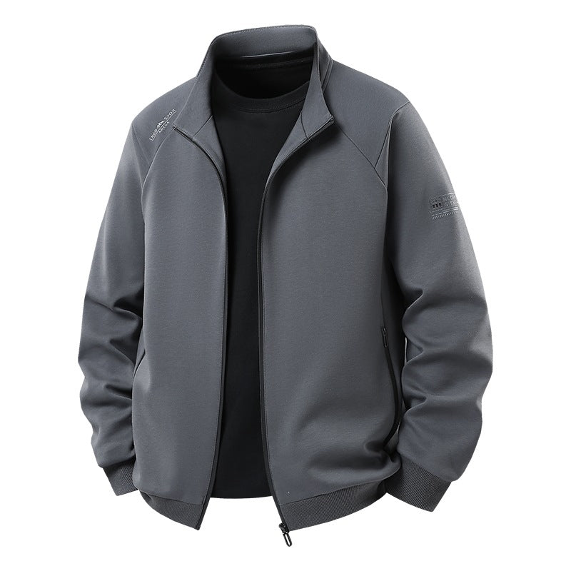 Herren Leichter Freizeit-Trainingsanzug-Set mit Reißverschlussjacke, elastischer Bund & Reißverschlusstaschen Echoarchiv