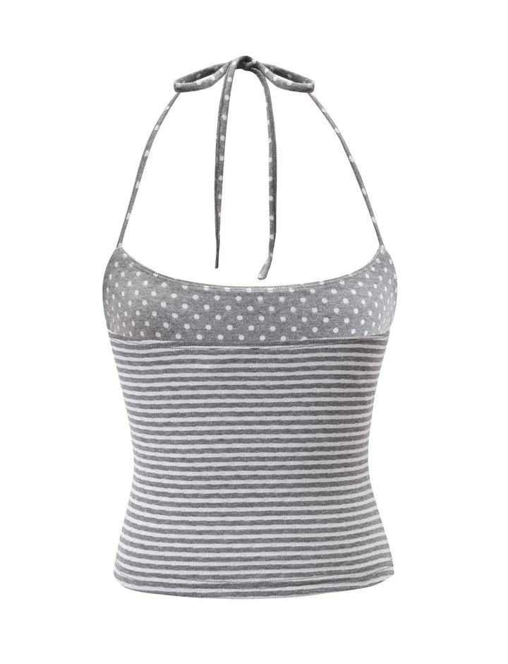 Damen Bequeme Shorts mit Punkt- und Streifenmuster Echo Archiv