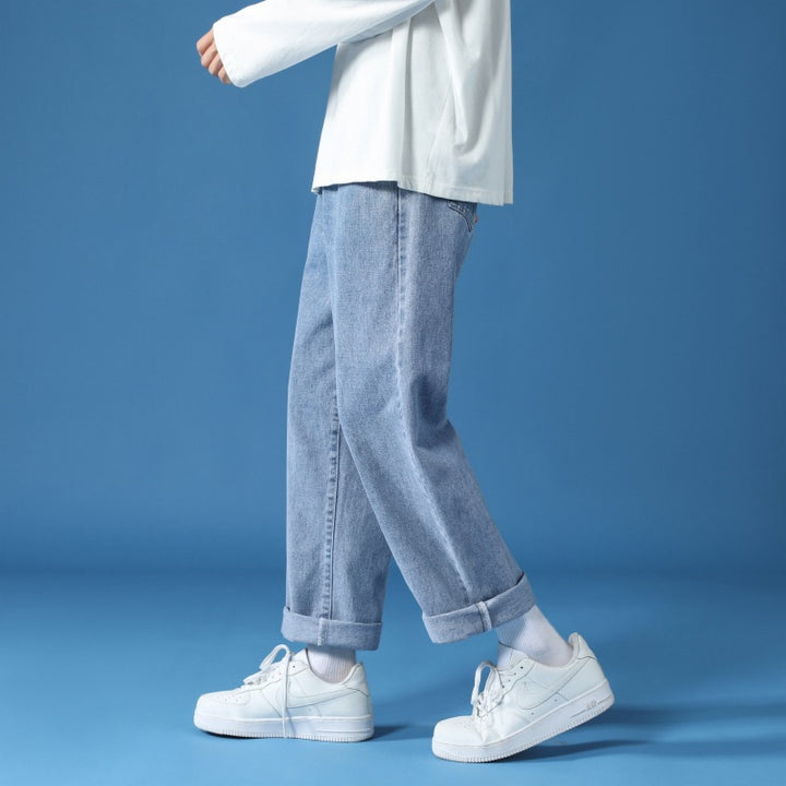 Herren Hoch geschnittene Relaxed-Fit Jeans Echoarchiv