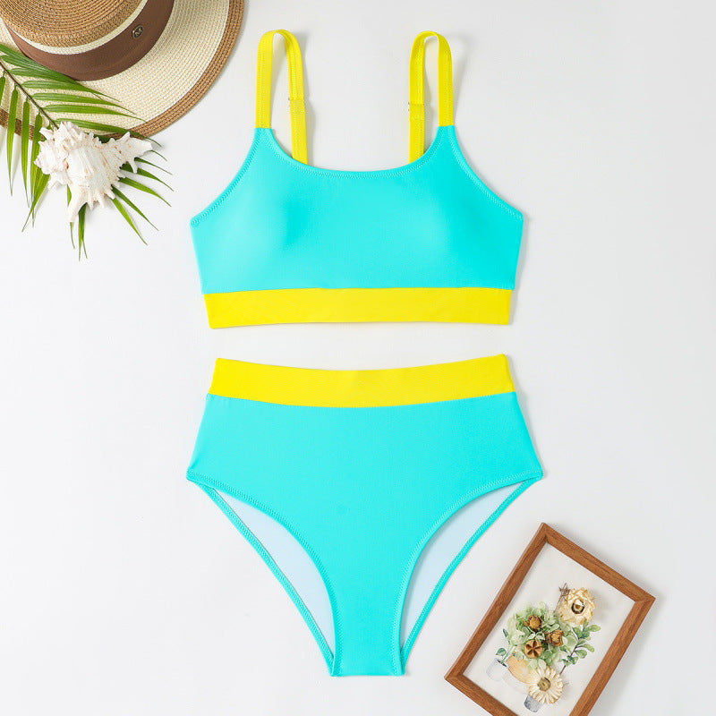 Damen Bikini-Set mit hohem Bund und sportlichem Schnitt Echo Archiv