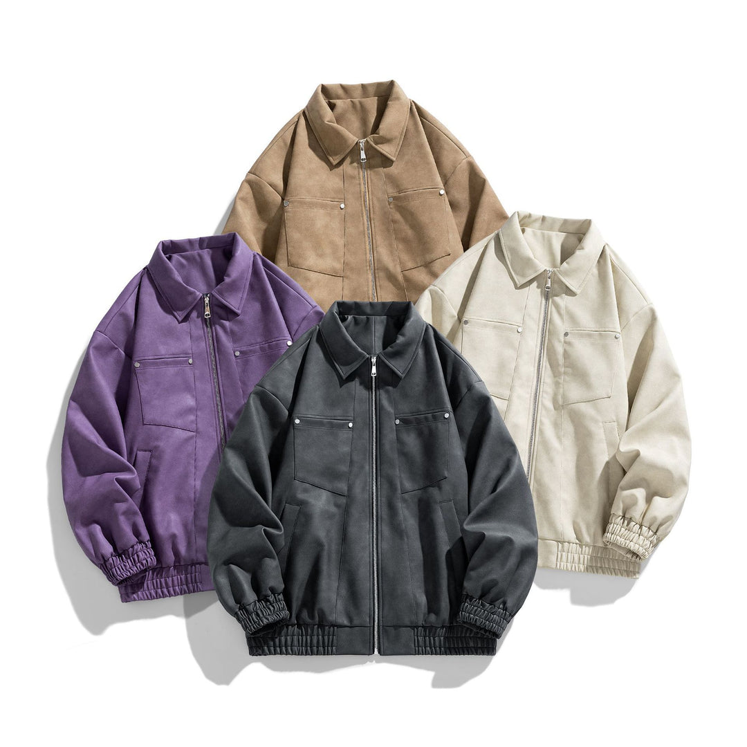 Herren Modische Übergangsjacke mit elastischen Bündchen Echo Archiv
