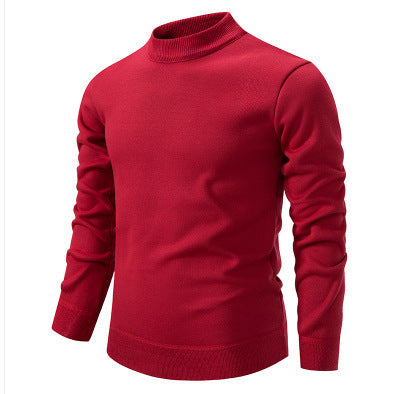 Herren Hochwertiger Strickpullover mit Echoarchivrnem Stehkragen Echoarchiv