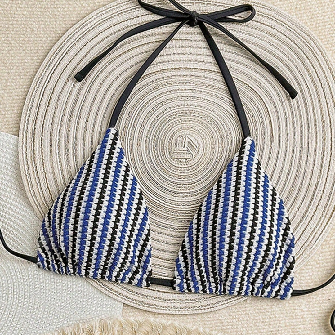 Damen Hochgeschnittenes Bikiniunterteil mit eleganten Bindebändern Echo Archiv