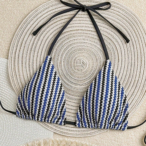 Damen Hochgeschnittenes Bikiniunterteil mit eleganten Bindebändern Echo Archiv