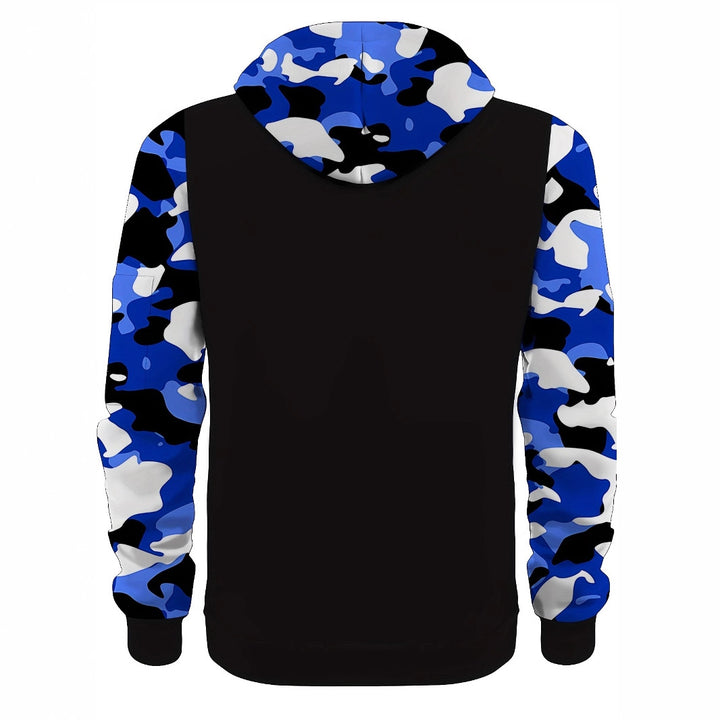 Herren Sportliche Kapuzenjacke mit Camouflage-Ärmeln Echo Archiv