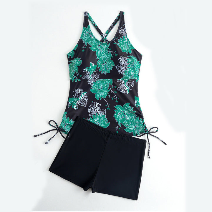 Damen Schwimm-Set mit verstellbaren Trägern und lässiger Hose Echo Archiv