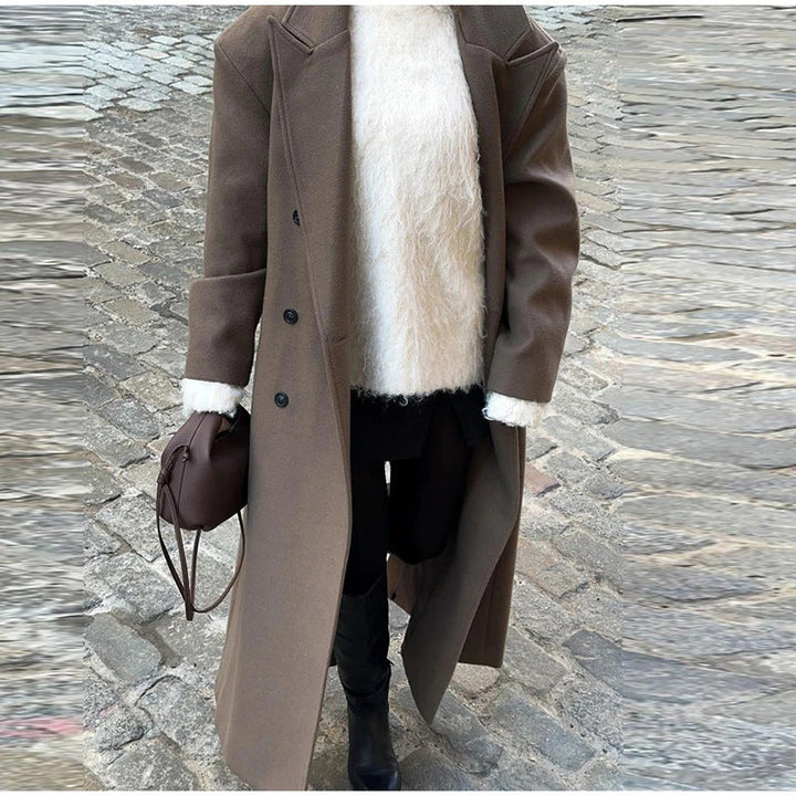 Herren Lange Elegante Doppelreiher Echoarchiv
