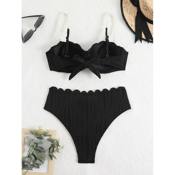 Damen Hochwertiger Push-Up Bikini mit Skulptur-Rippdesign Echo Archiv