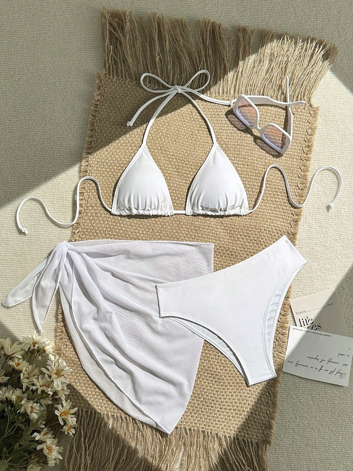 Damen Triangel-Bikini mit Wickeltuch und verstellbaren Trägern Echo Archiv
