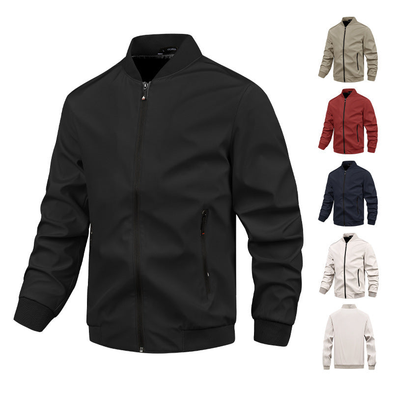 Herren moderne Bomberjacke mit elastischem Bündchen und praktischen Taschen Echoarchiv