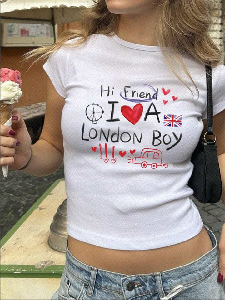 Damen T-Shirt mit künstlerischem Katzenmotiv Echo Archiv