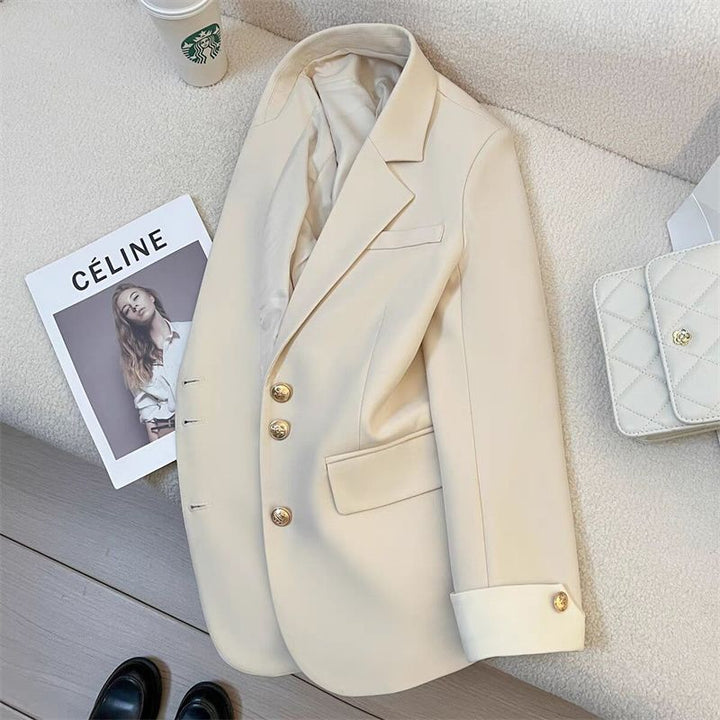 Damen Eleganter Blazer mit goldenen Knöpfen Echo Archiv