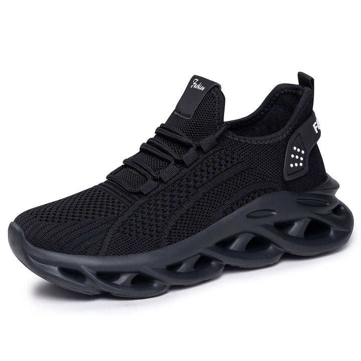 Damen nan atmungsaktive Strick-Fit Laufsneaker mit skulpturaler Luftkanal-Plateausohle Echo Archiv