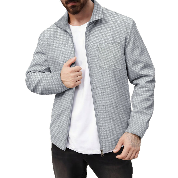 Herren lässige Jacke mit modernem Design und praktischer Brusttasche Echoarchiv