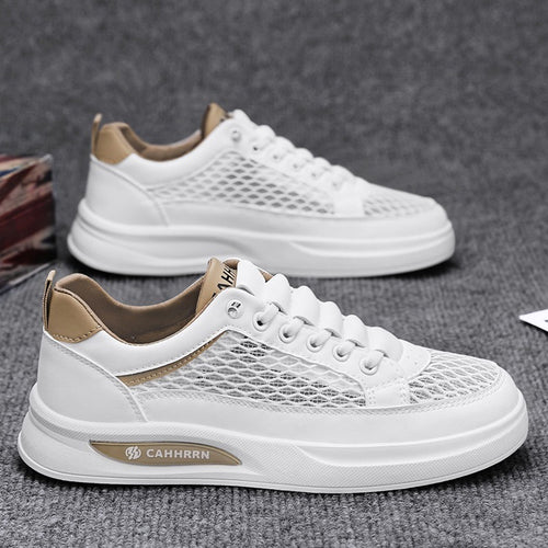 Unisex atmungsaktive Mesh-Plateau-Sneaker mit leichter Dämpfung und gepolstertem Komfortfußbett – Norré