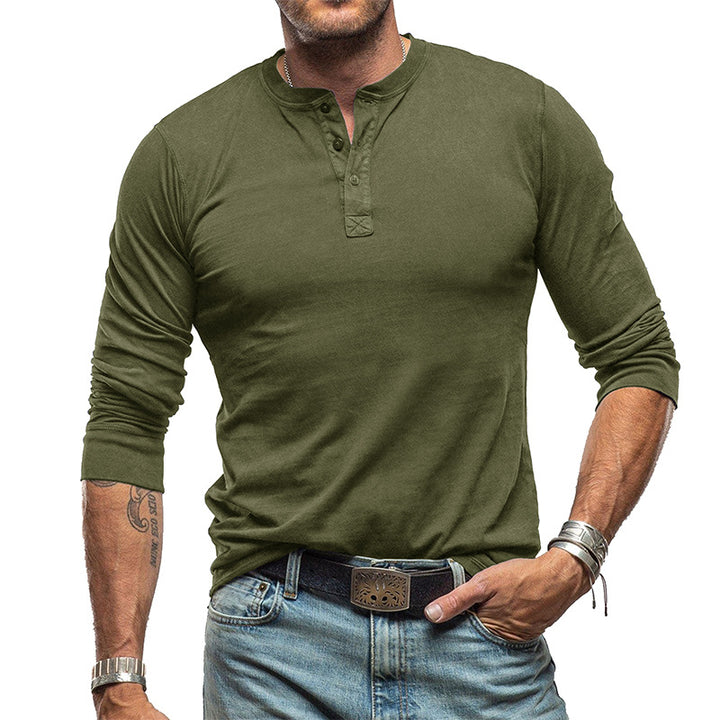 Herren Henley-Shirt mit Knopfleiste Echoarchiv