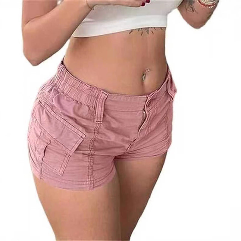 Damen bequeme Cargo-Shorts mit elastischem Bund und praktischen Taschen Echo Archiv