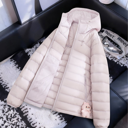 Damen Leichte Steppjacke mit Kapuze Echo Archiv