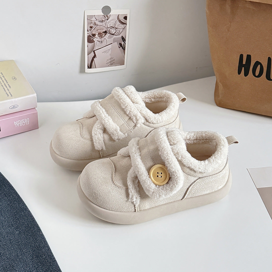 Damen Sneaker mit kuscheligem Innenfutter und praktischer Knopfakzent Echo Archiv