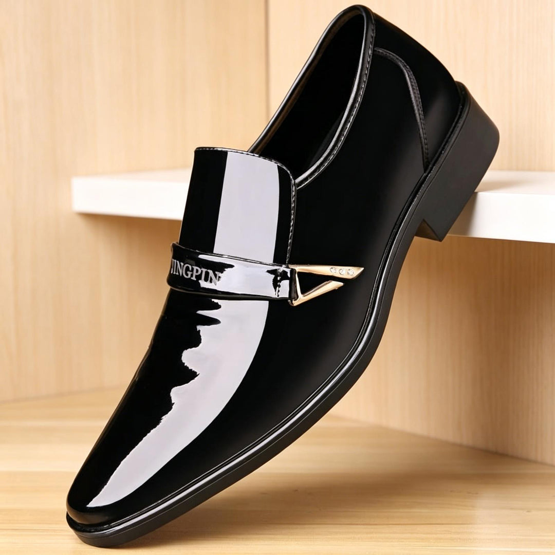 Herren Elegante Lacklederschuhe Echoarchiv
