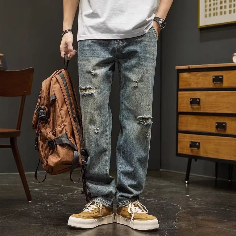 Herren Weitgeschnittene Destroyed Jeans Echo Archiv