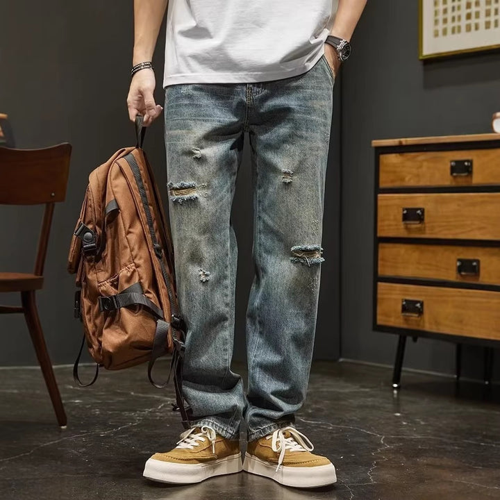 Herren Weitgeschnittene Destroyed Jeans Echo Archiv