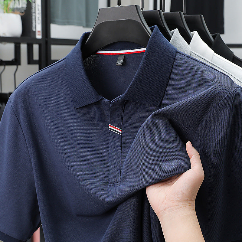 Herren kurzärmliges Poloshirt mit atmungsaktivem Piqué-Stoff und kontrastierenden Details Echoarchiv