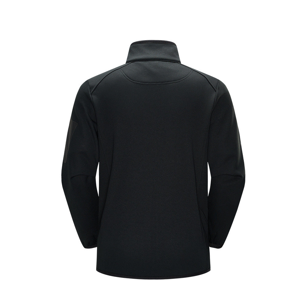 Herren Leichte Softshell-Fleecejacke mit Stehkragen, durchgehendem Reißverschluss und Ärmeltasche Echo Archiv