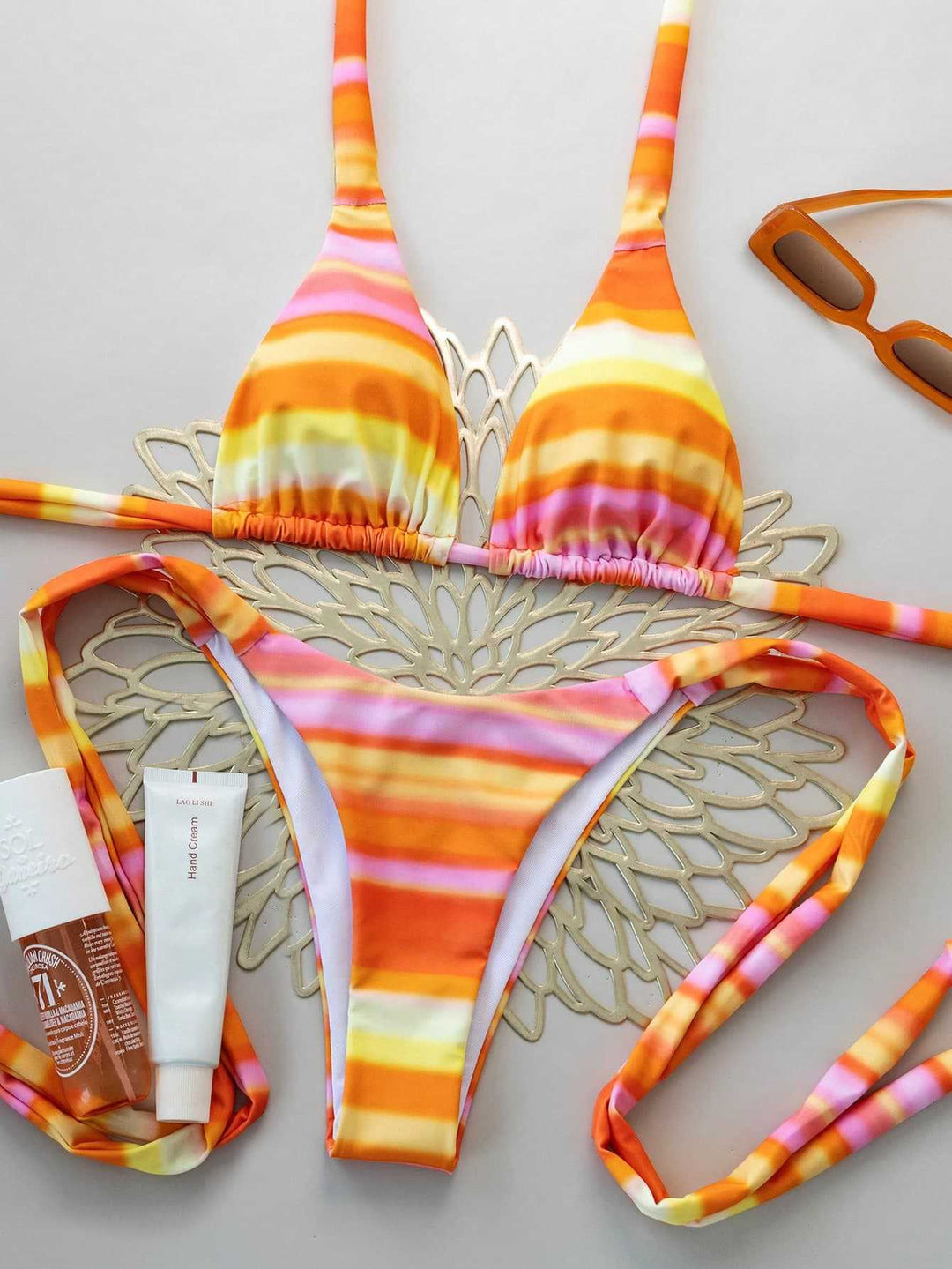 Damen Triangel-Bikini mit verstellbaren Bändern Echo Archiv