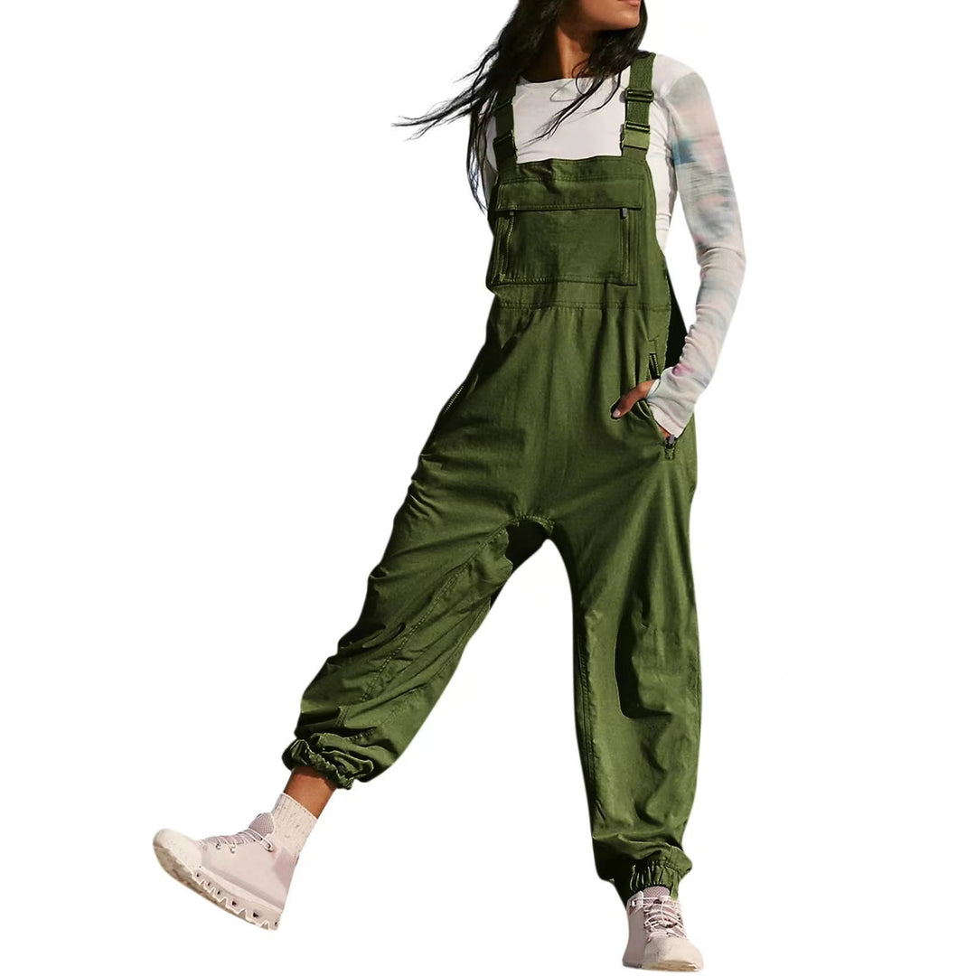 Damen Lässiger Jumpsuit mit praktischen Taschen und elastischem Saum Echo Archiv