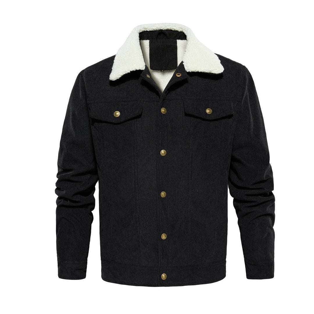 Herren Fleecegefütterte Cordjacke Echoarchiv