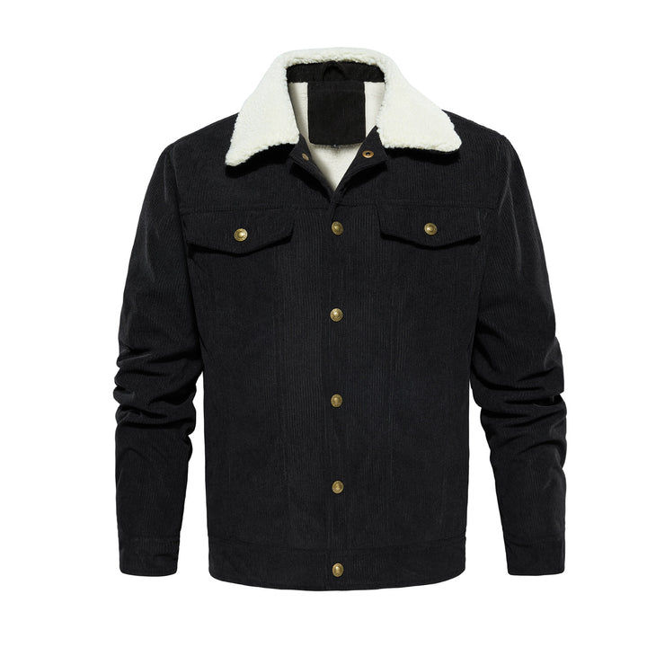 Herren Fleecegefütterte Cordjacke Echoarchiv