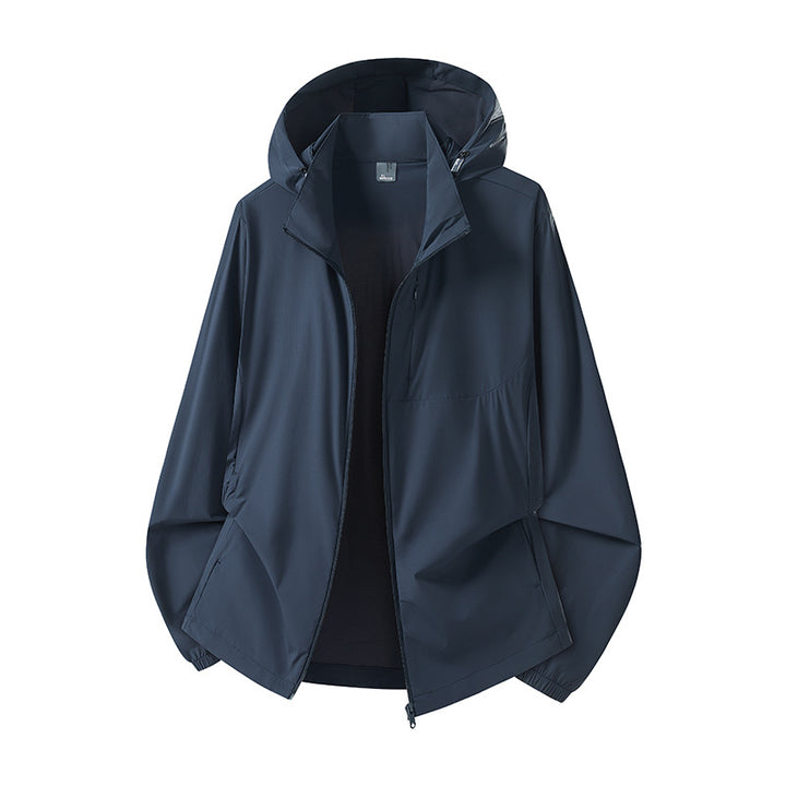 Damen Leichter Windbreaker mit Kapuze Echo Archiv
