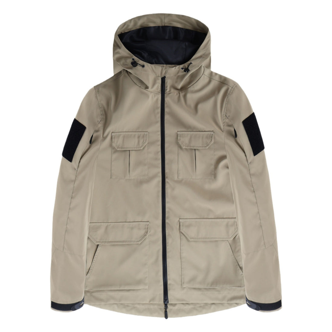 Men's technical hooded field jacket with multi-flap utility pockets – Cavarno