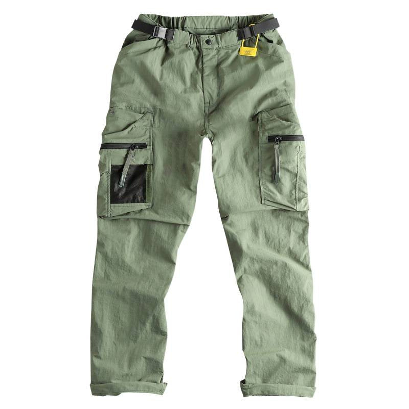 Herren Cargo-Hose mit multifunktionalen Taschen und verstellbarem Bund Echoarchiv
