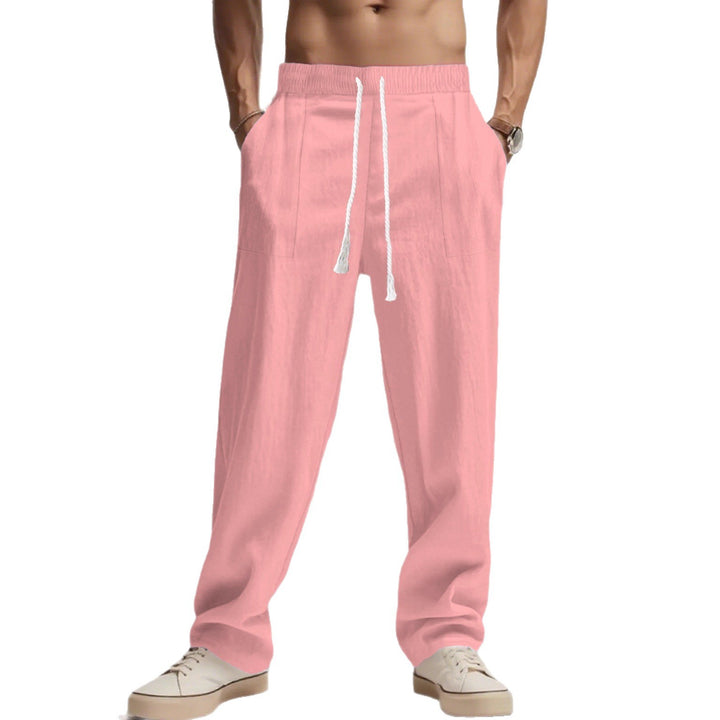 Herren bequeme Freizeithose mit elastischem Bund und Seitentaschen Echoarchiv