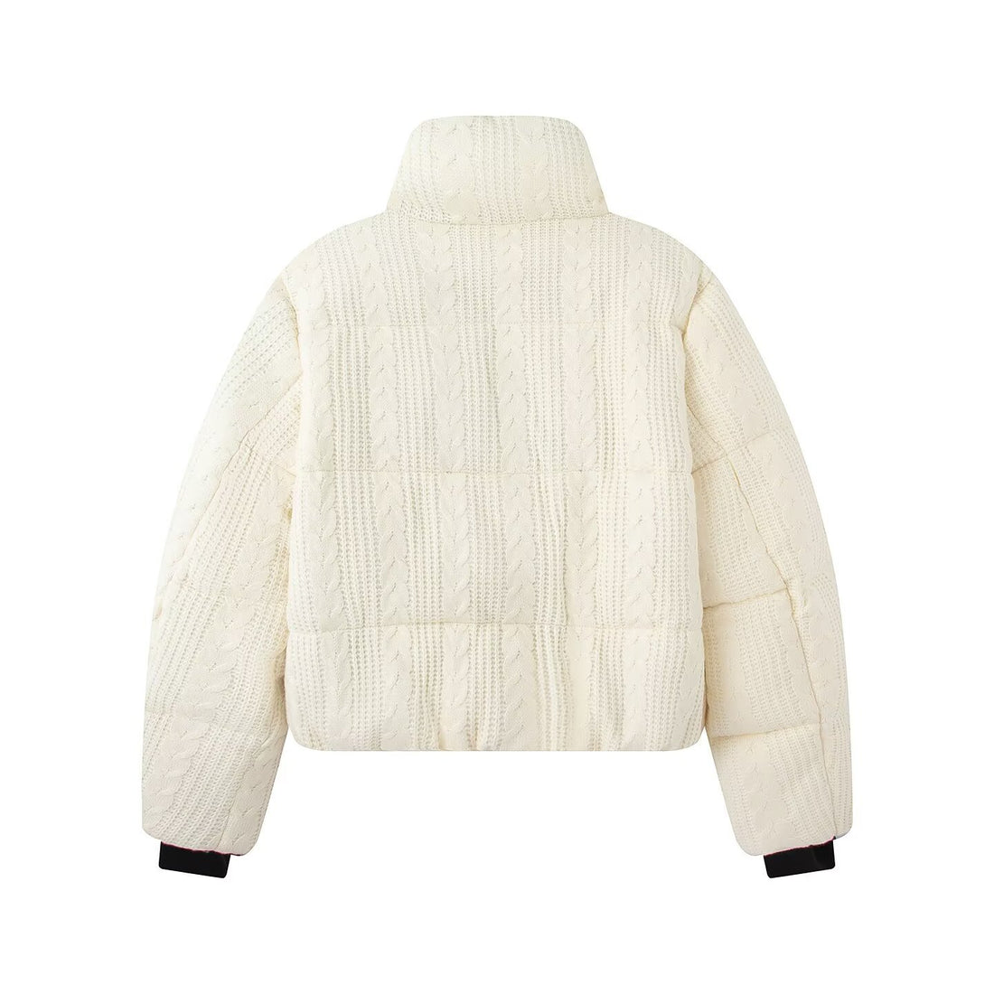 Damen Steppjacke mit Zopfmuster und Stehkragen Echoarchiv
