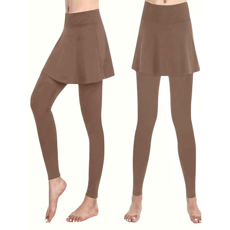 Damen Leggings mit integrierter Skirtschnitt Echoarchiv