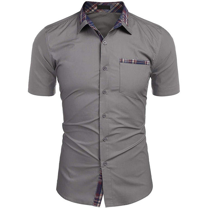 Herren Kurzarmhemd mit klassischem Karomuster und modernem Schnitt Echoarchiv