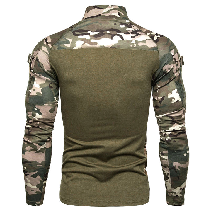 Herren Sportlicher Langarmpullover mit hohem Kragen und Reißverschluss Echoarchiv