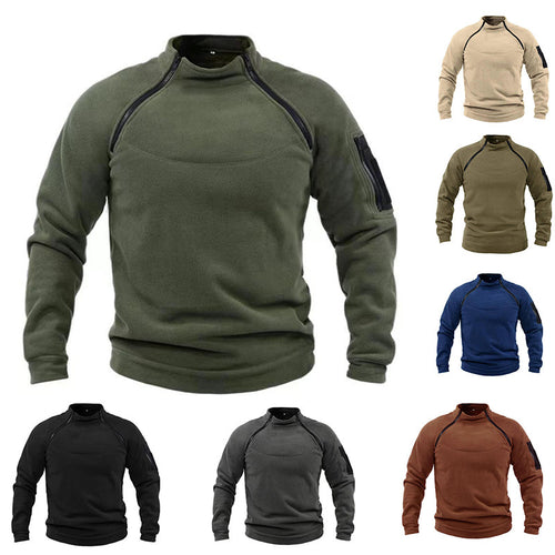 Herren Utility-Sweatshirt mit Schulter-Reißverschlüssen und Ärmeltasche Echo Archiv