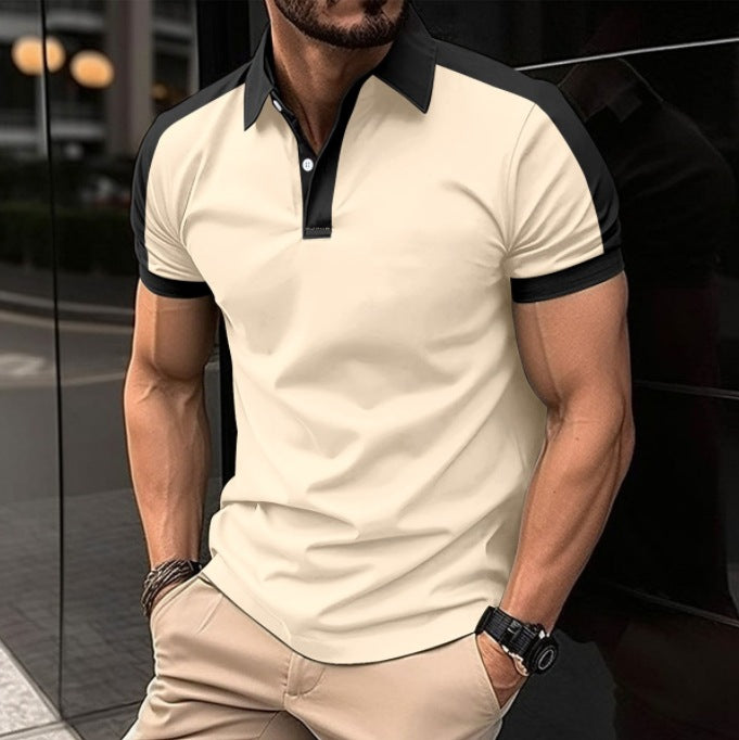Herren Poloshirt mit modernem Kragen und atmungsaktivem Material Echoarchiv