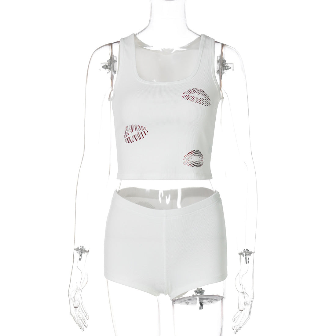 Damen Crop-Top und Shorts Set – Élanora