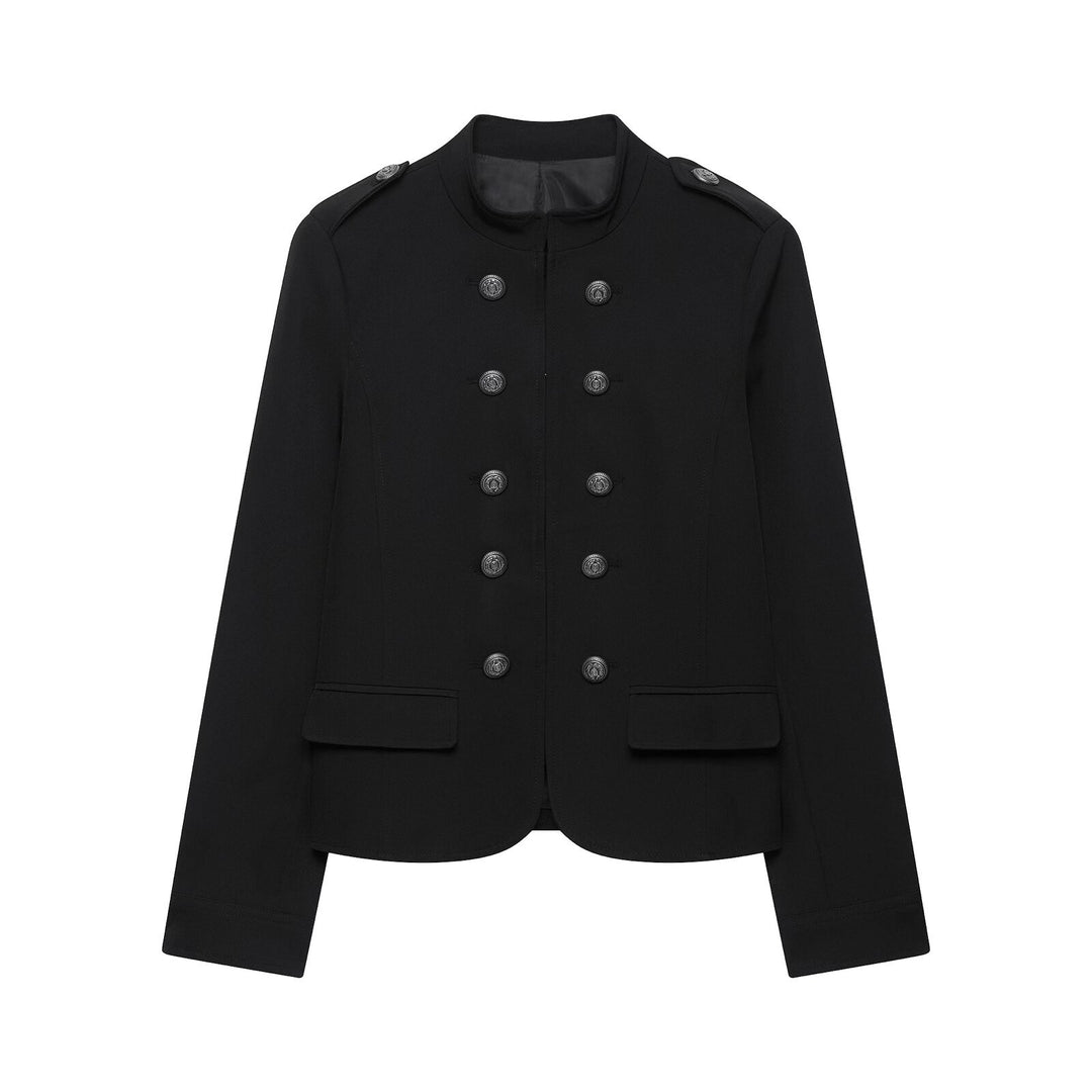 Damen Doppelreihige Militärjacke mit Stehkragen Echo Archiv