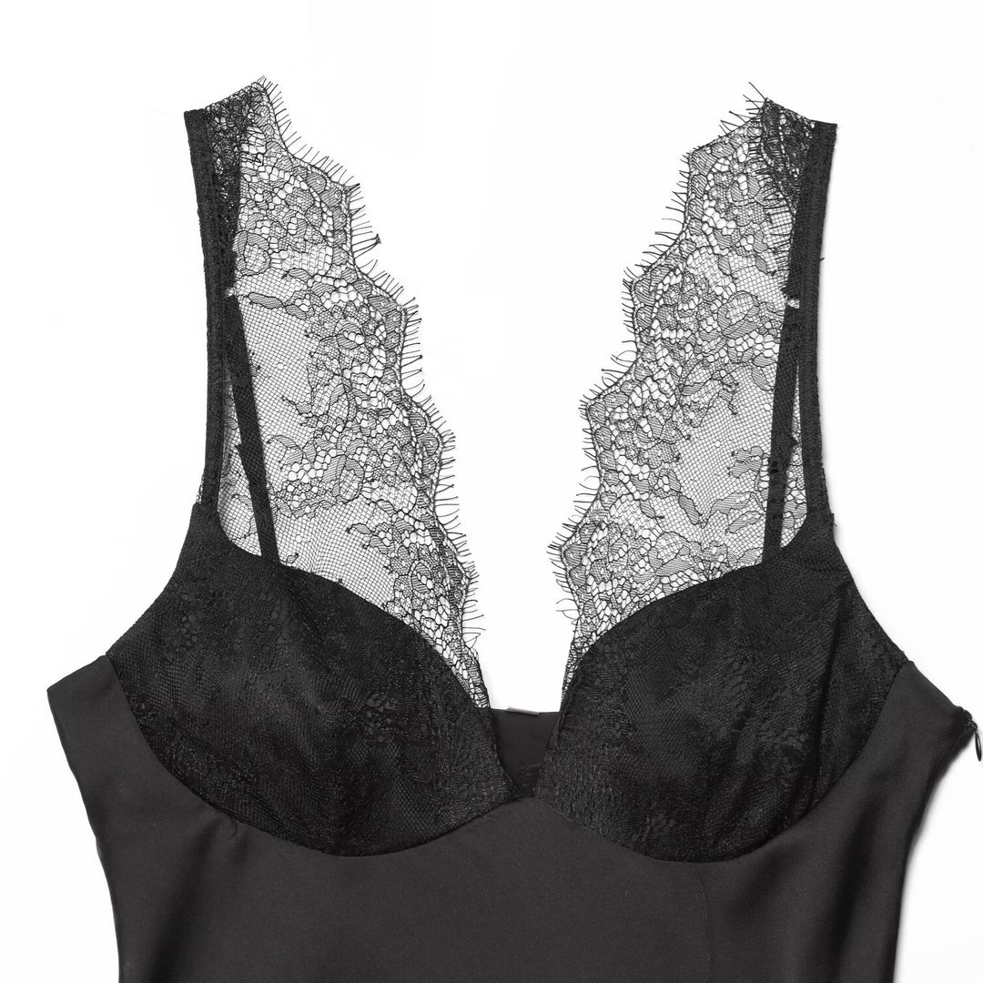 Damen elegantes Camisole-Top mit Spitzenbesatz und hochwertigem Stoff Echo Archiv