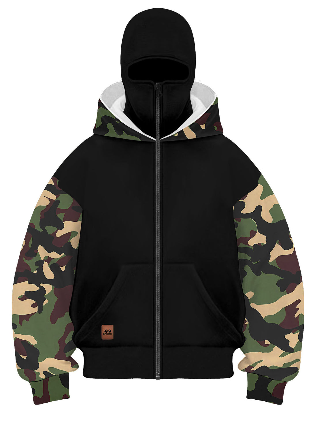 Herren Modische Camouflage Kapuzenjacke – Taviero